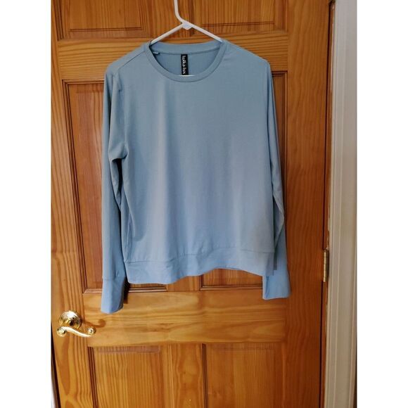 lukka Tops - Lukka Lux Womens Shirt Sz‎ M Tee Mint Green Long Sleeve Top Blouse T-shirt